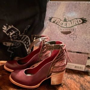Freebird Raeanne Shoes Wine sz 8